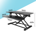 71cm Adjustable-Height Standing Desk Riser 15kg Capacity DH14