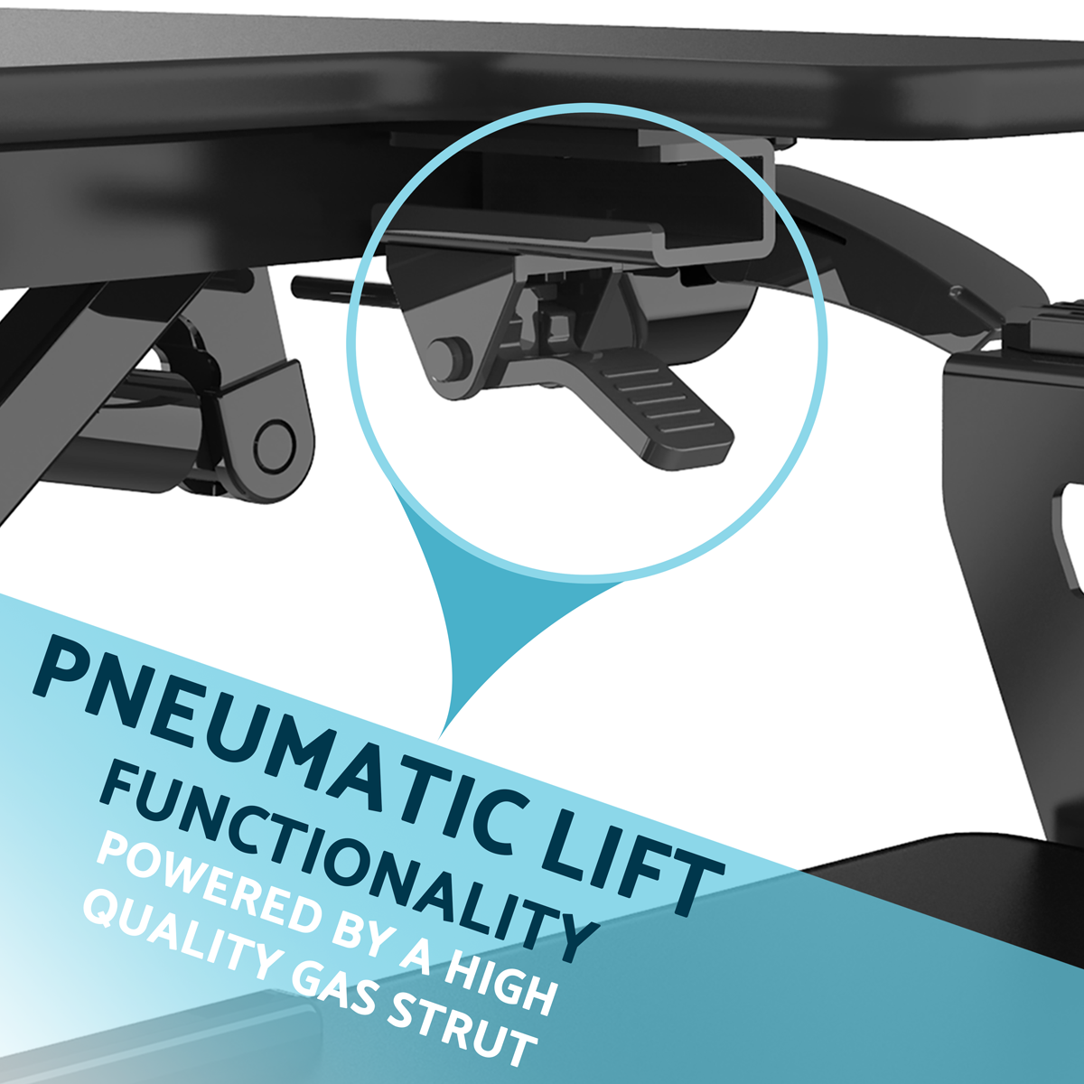 71cm Adjustable-Height Standing Desk Riser 15kg Capacity DH14