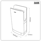 Hand Dryer with HEPA Filter & Auto-Sensor 1750W/230V - Silver DH150