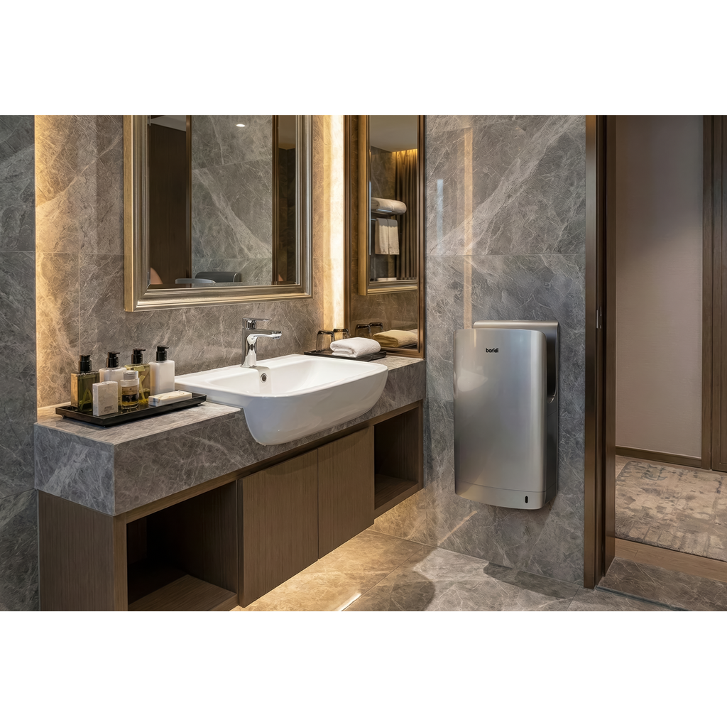 Hand Dryer with HEPA Filter & Auto-Sensor 1750W/230V - Silver DH150