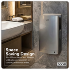 Hand Dryer with HEPA Filter & Auto-Sensor 1750W/230V - Silver DH150