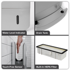 Hand Dryer with HEPA Filter & Auto-Sensor 1750W/230V - Silver DH150