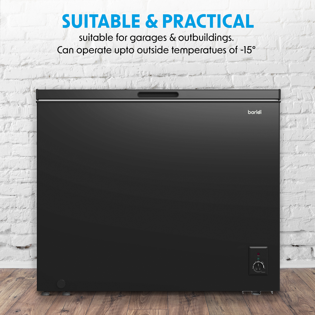 Freestanding Chest Freezer 199L Capacity - Black DH151