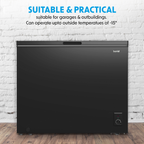 Freestanding Chest Freezer 199L Capacity - Black DH151