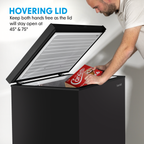 Freestanding Chest Freezer 199L Capacity - Black DH151