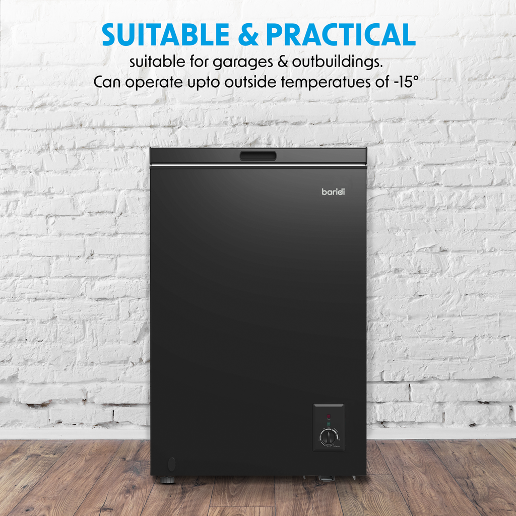 Freestanding Chest Freezer 99L Capacity - Black DH153