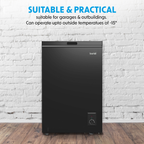 Freestanding Chest Freezer 99L Capacity - Black DH153
