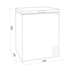 Freestanding Chest Freezer 99L Capacity - Black DH153
