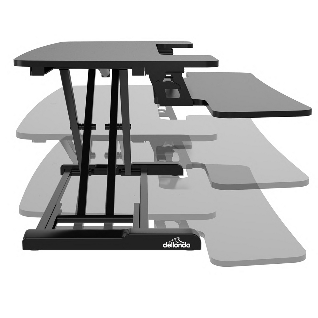 89cm Adjustable-Height Standing Desk Riser 15kg Capacity DH15