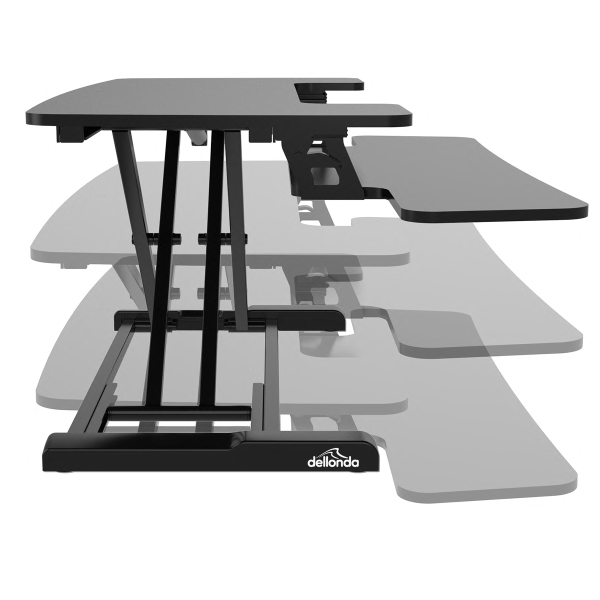 89cm Adjustable-Height Standing Desk Riser 15kg Capacity DH15