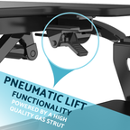89cm Adjustable-Height Standing Desk Riser 15kg Capacity DH15