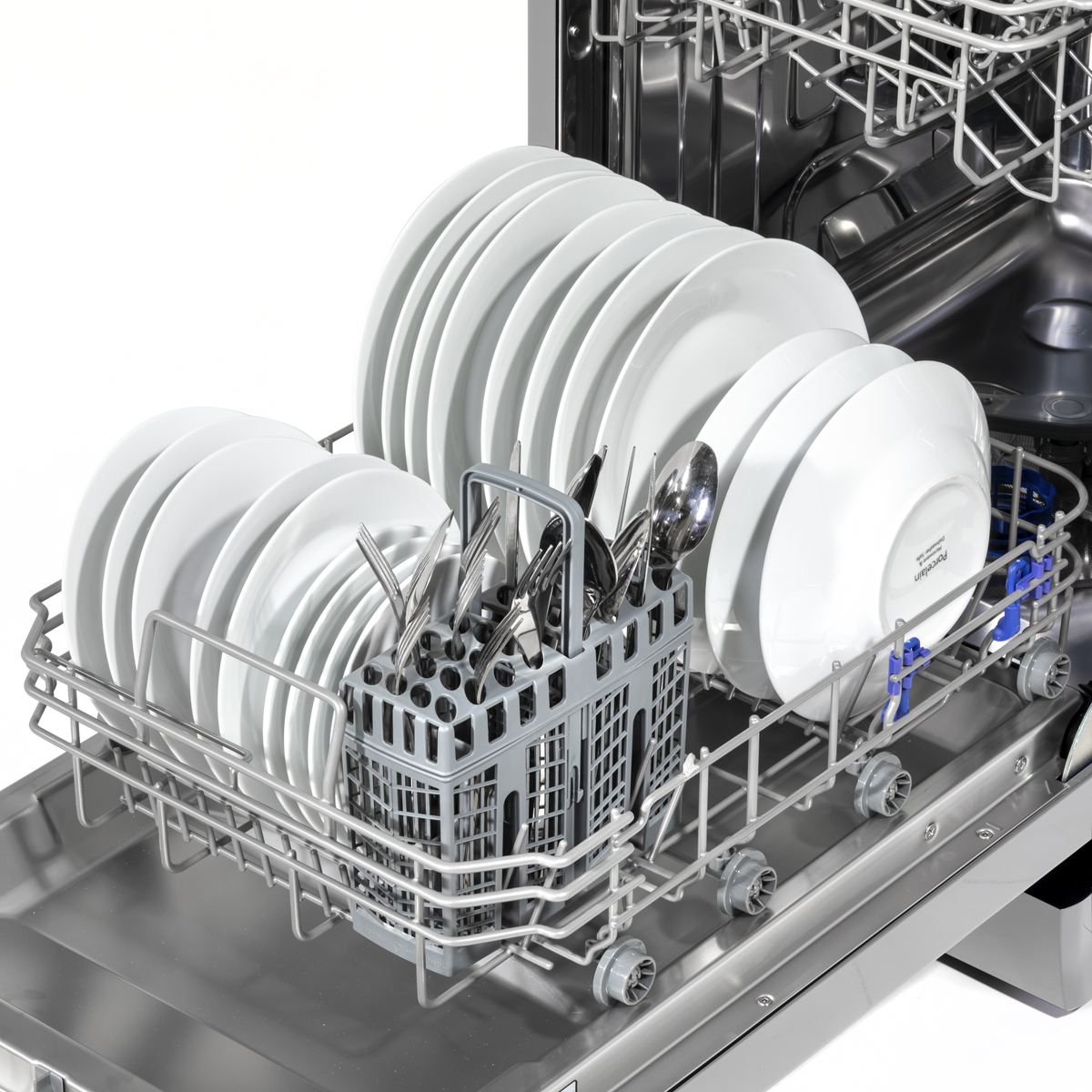 Slimline Freestanding Dishwasher 45cm Wide 10 Place Settings - Silver DH166