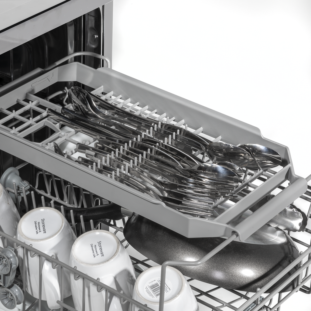 Slimline Freestanding Dishwasher 45cm Wide 10 Place Settings - Silver DH166