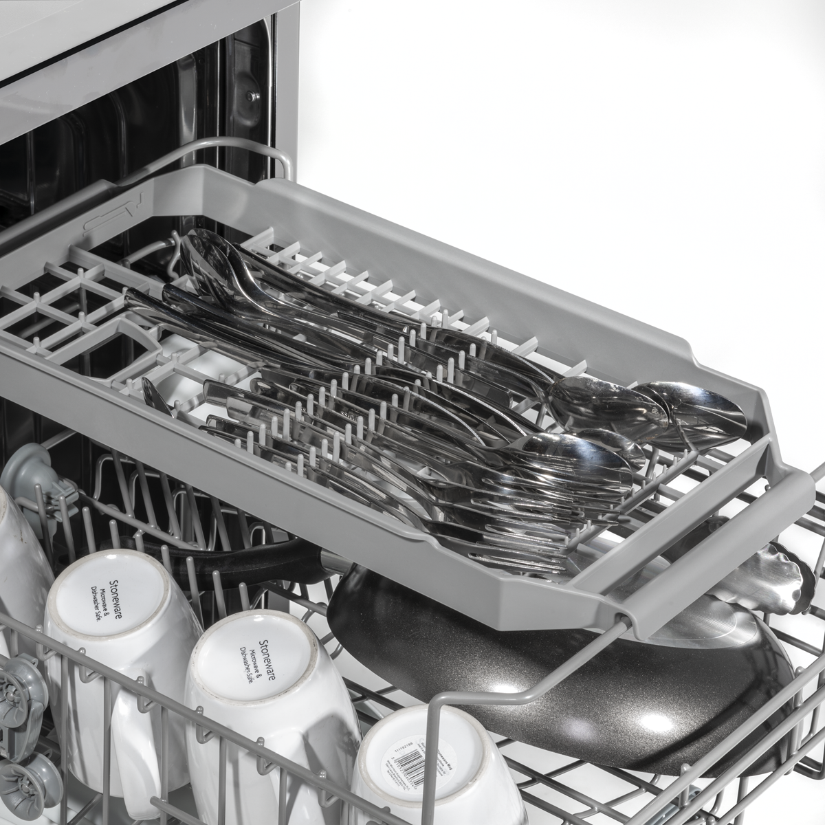 Slimline Freestanding Dishwasher 45cm Wide 10 Place Settings - Silver DH166
