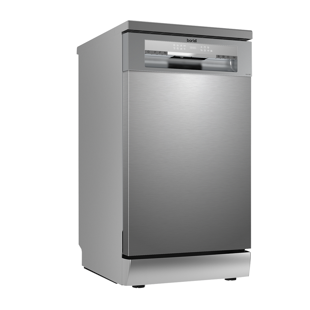Slimline Freestanding Dishwasher 45cm Wide 10 Place Settings - Silver DH166