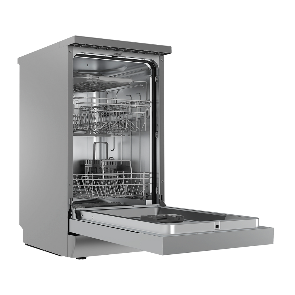 Slimline Freestanding Dishwasher 45cm Wide 10 Place Settings - Silver DH166
