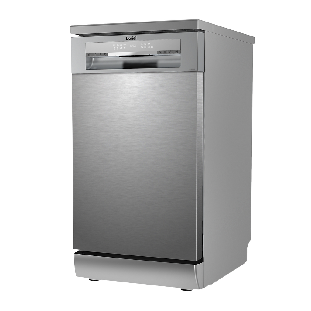 Slimline Freestanding Dishwasher 45cm Wide 10 Place Settings - Silver DH166