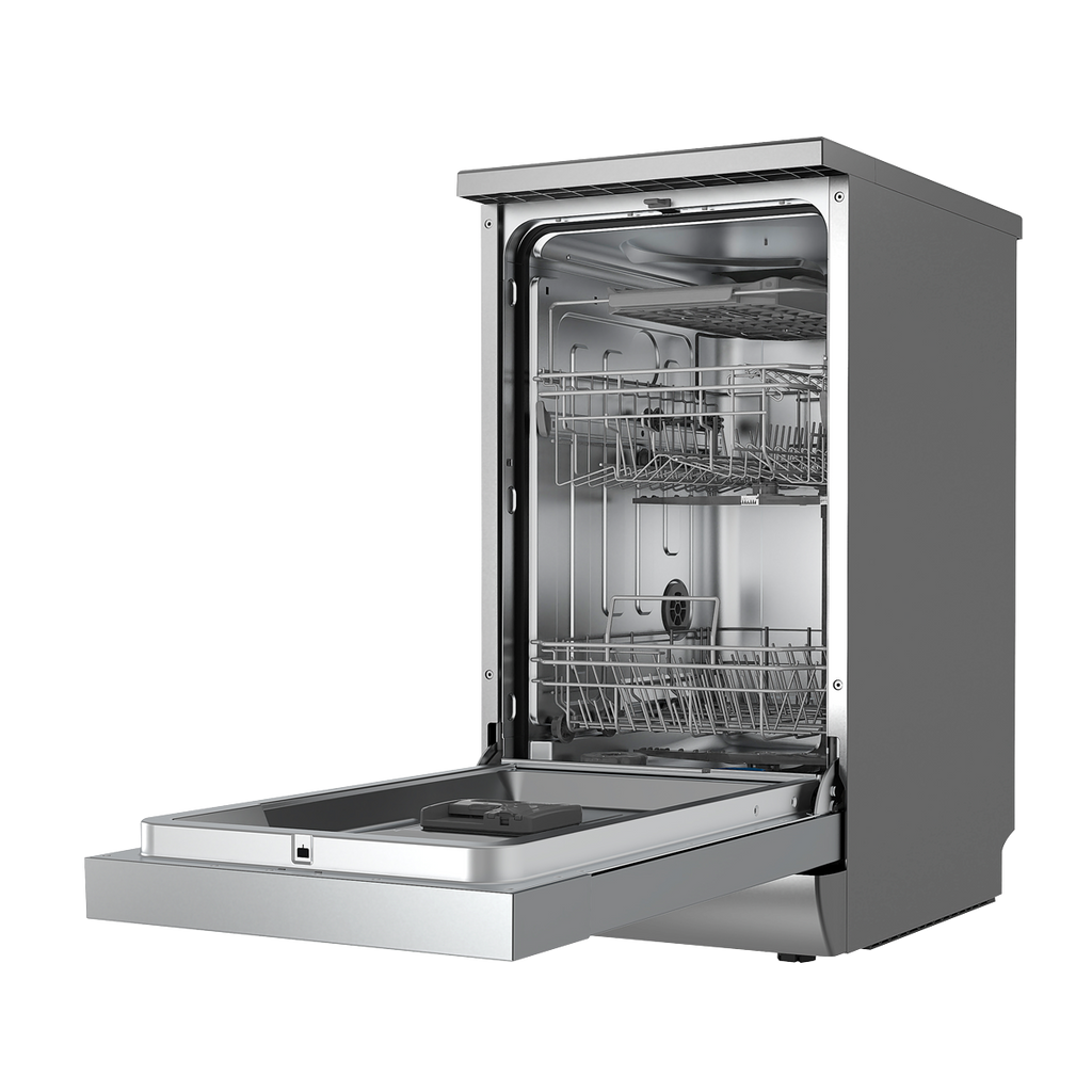 Slimline Freestanding Dishwasher 45cm Wide 10 Place Settings - Silver DH166