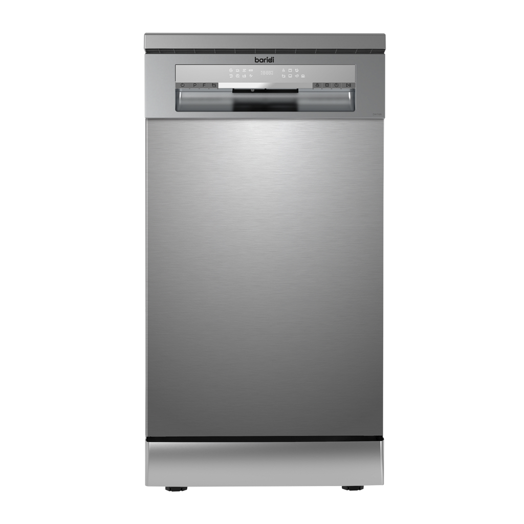 Slimline Freestanding Dishwasher 45cm Wide 10 Place Settings - Silver DH166