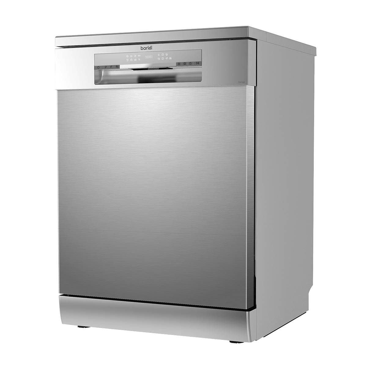 Regular Sized Freestanding Dishwasher 60cm Wide 14 Place Settings - Silver DH167