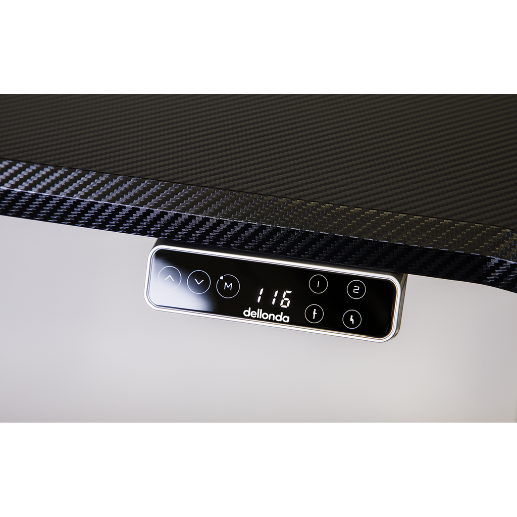 Dual Motor Ultra-Quiet Desk Frame with Digital Controls 100kg Capacity - Black DH16