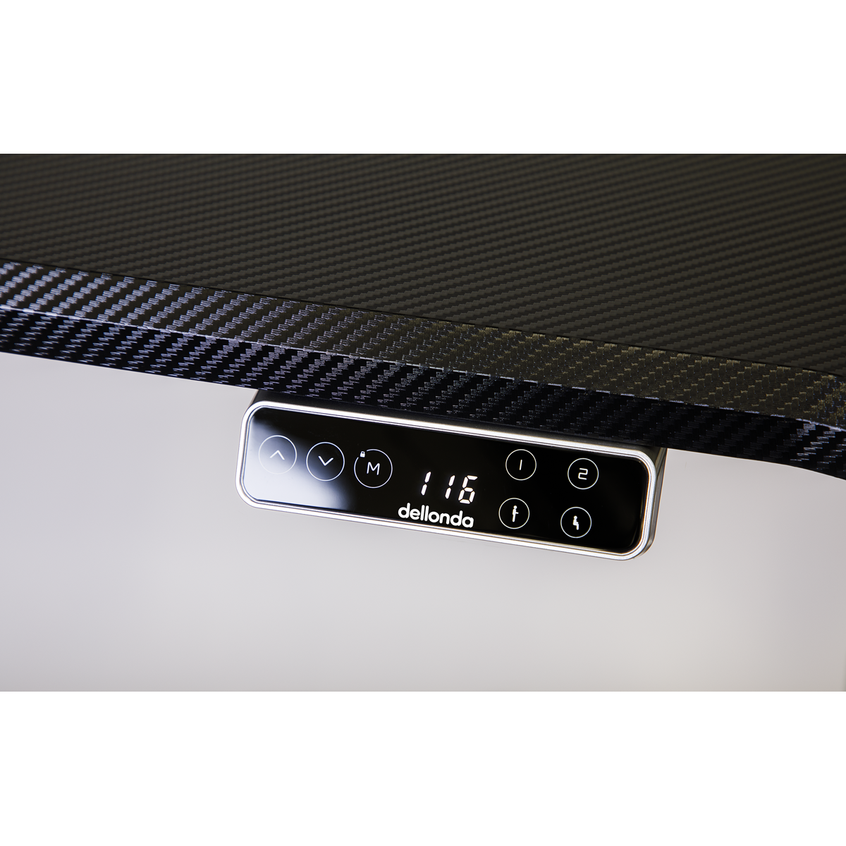 Dual Motor Ultra-Quiet Desk Frame with Digital Controls 100kg Capacity - Black DH16