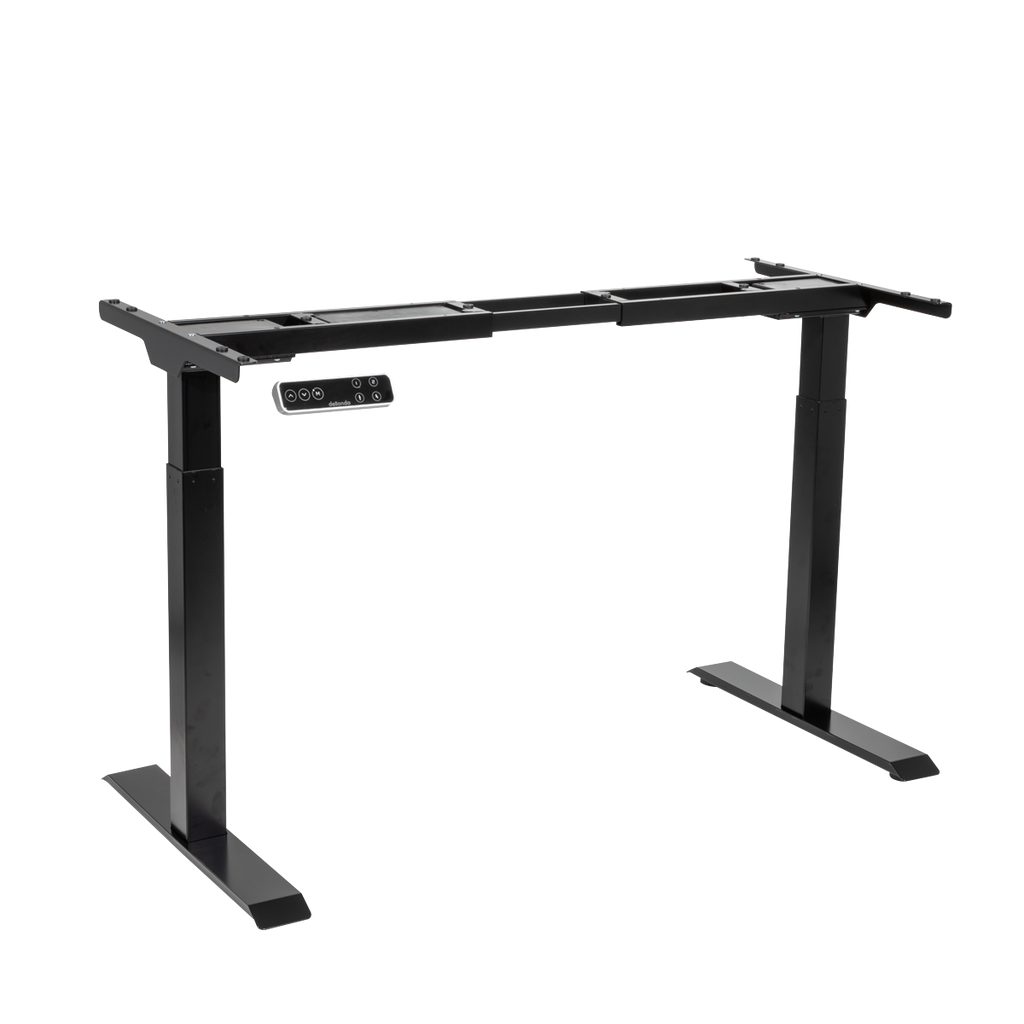 Dual Motor Ultra-Quiet Desk Frame with Digital Controls 100kg Capacity - Black DH16