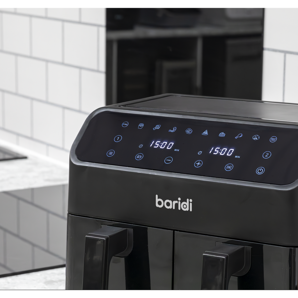 8L Dual Zone Air Fryer with 8 Preset Functions DH172