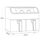 8L Dual Zone Air Fryer with 8 Preset Functions DH172