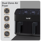 8L Dual Zone Air Fryer with 8 Preset Functions DH172