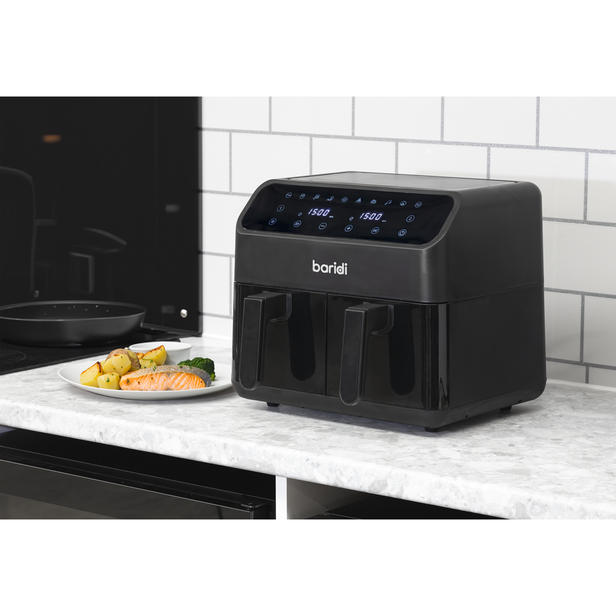 Dual Zone Air Fryer with 8 Preset Functions 8L DH172