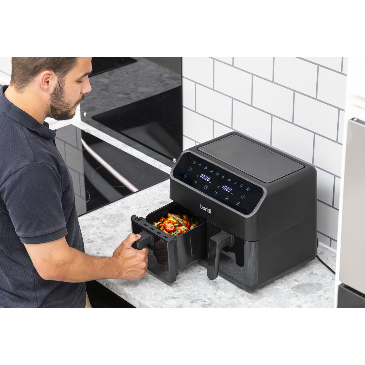 8L Dual Zone Air Fryer with 8 Preset Functions DH172