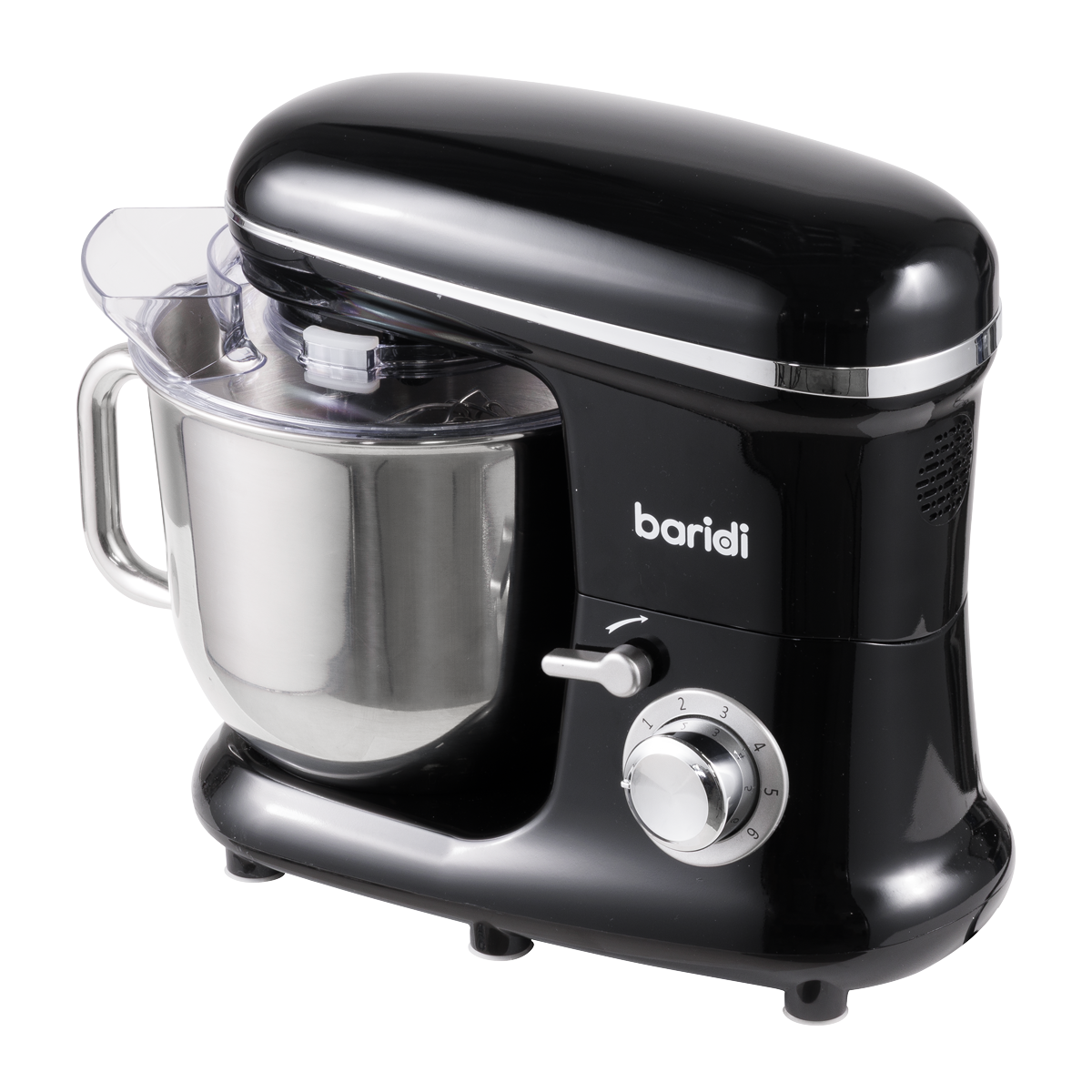 1500W Stand Mixer with Accessories 6L - Black DH173