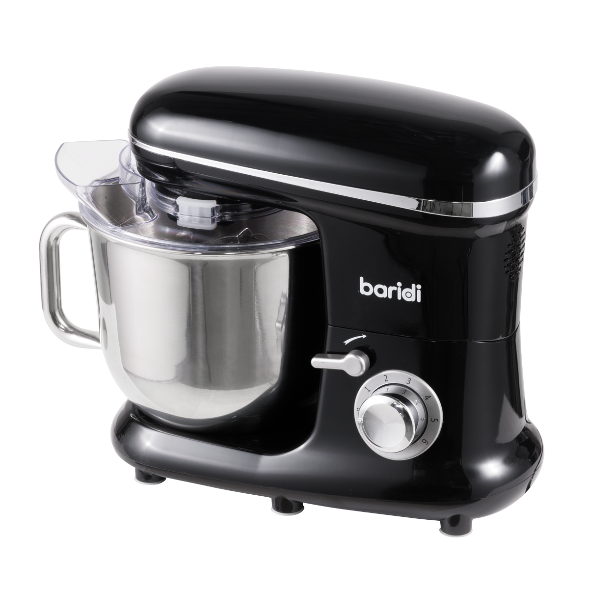 1500W Stand Mixer with Accessories 6L - Black DH173