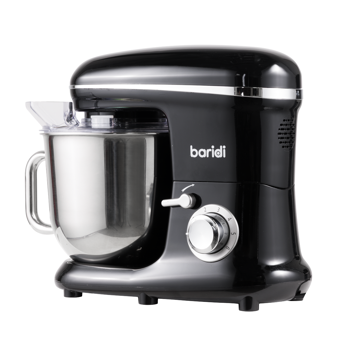 1500W Stand Mixer with Accessories 6L - Black DH173
