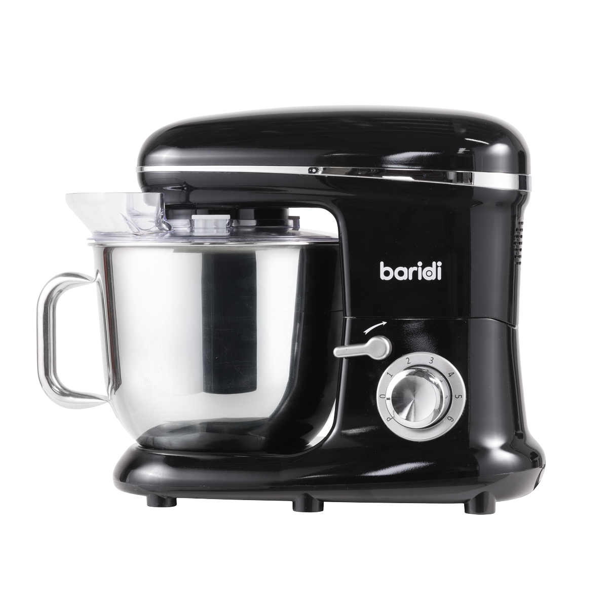 1500W Stand Mixer with Accessories 6L - Black DH173