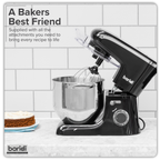 1800W Stand Mixer with Accessories 8L - Black DH174