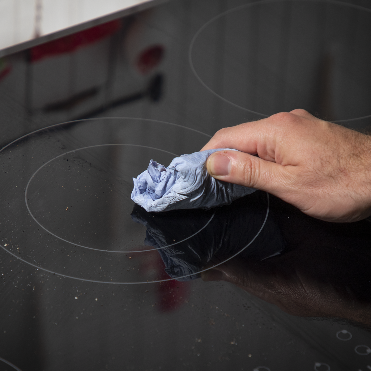 Integrated Ceramic Hob with 5 Cooking Zones 77cm - Black Glass DH175