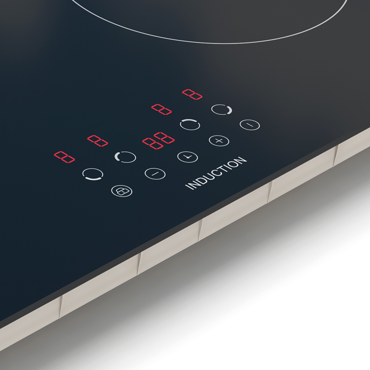 Integrated Induction Hob with 4 Cooking Zones 60cm 6800W Output DH176