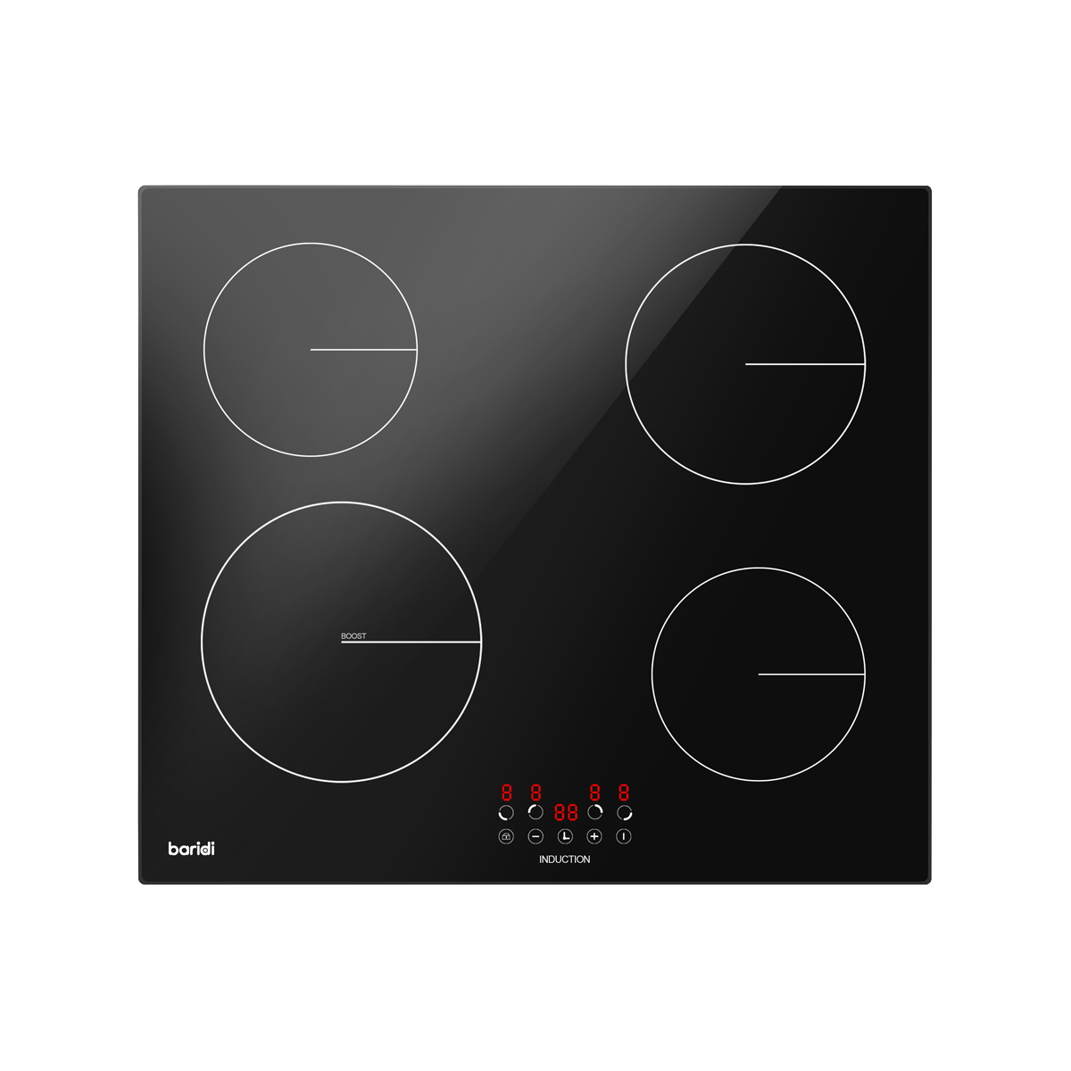 Integrated Induction Hob with 4 Cooking Zones 60cm 6800W Output DH176