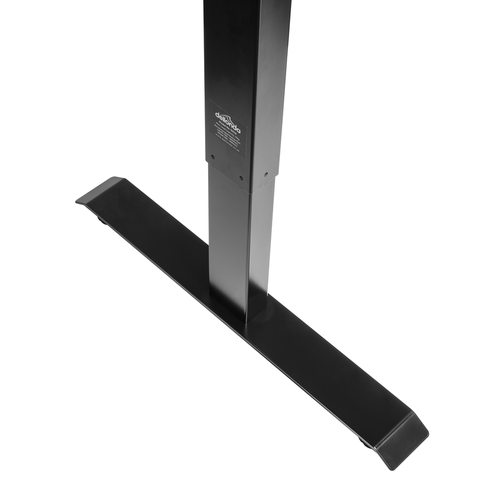 Single Motor Ultra-Quiet Adjustable-Height Desk Frame 70kg Capacity - Black DH17