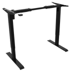 Single Motor Ultra-Quiet Adjustable-Height Desk Frame 70kg Capacity - Black DH17