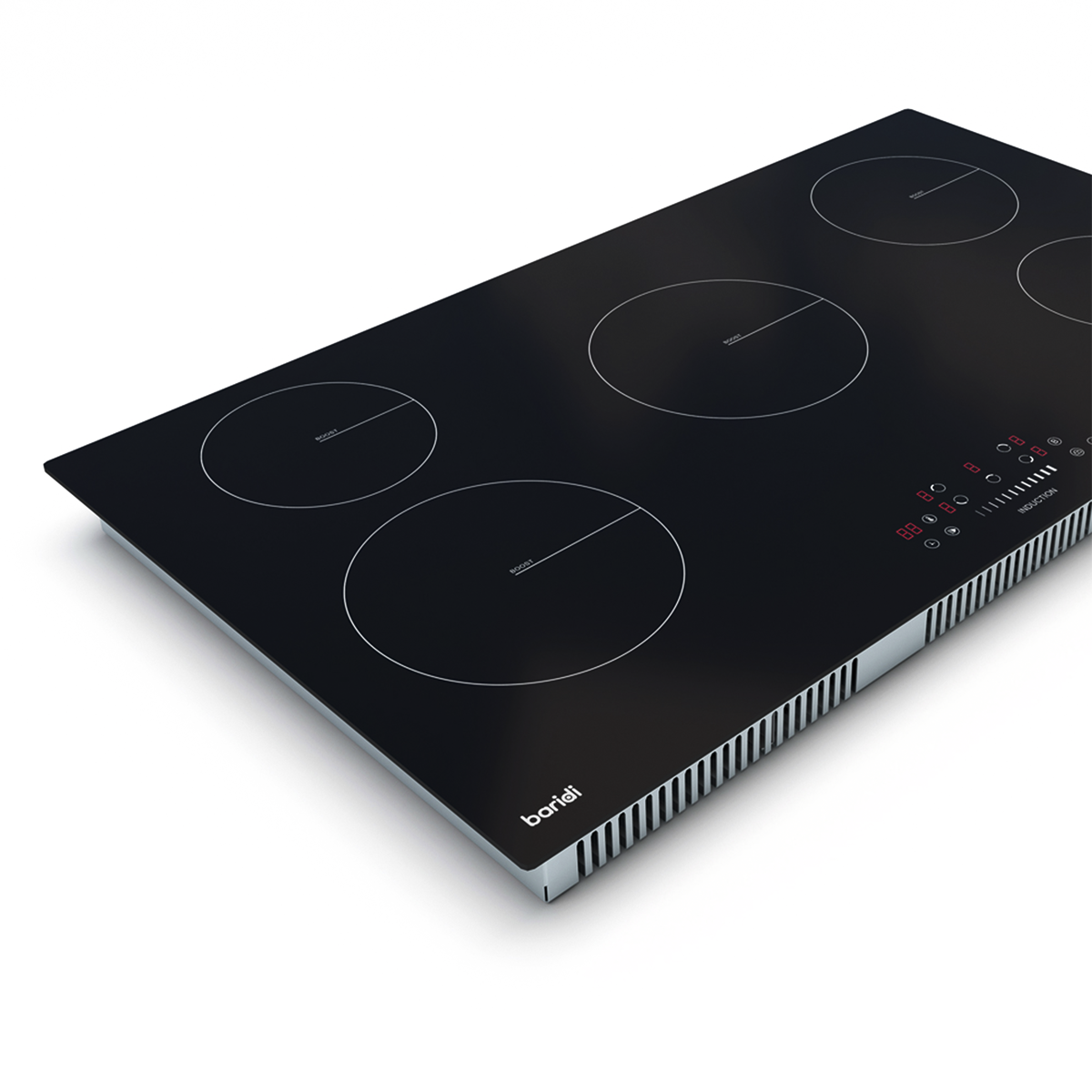 Integrated Ceramic Hob with 4 Cooking Zones 60cm & Cooker Hood with Carbon Filters 60cm DH181