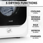 Tabletop Mini Tumble Dryer with Analogue Controls 2.5kg Capacity - White DH192
