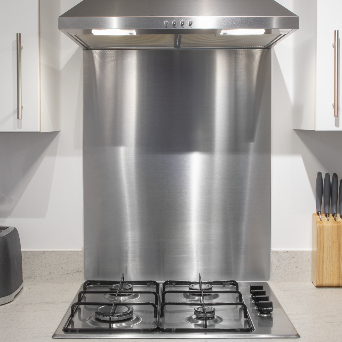 Splashback for Cooker Hoods 60 x 75cm - Stainless Steel DH193