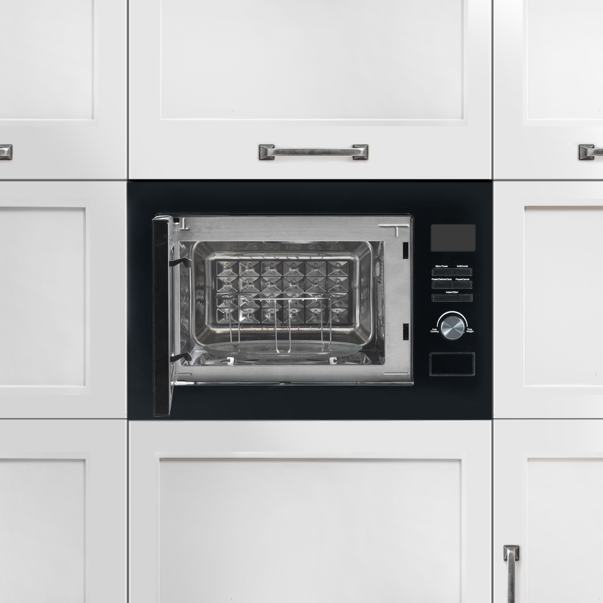 Integrated Microwave Oven with Grill 25L Capacity 900W - Black DH198