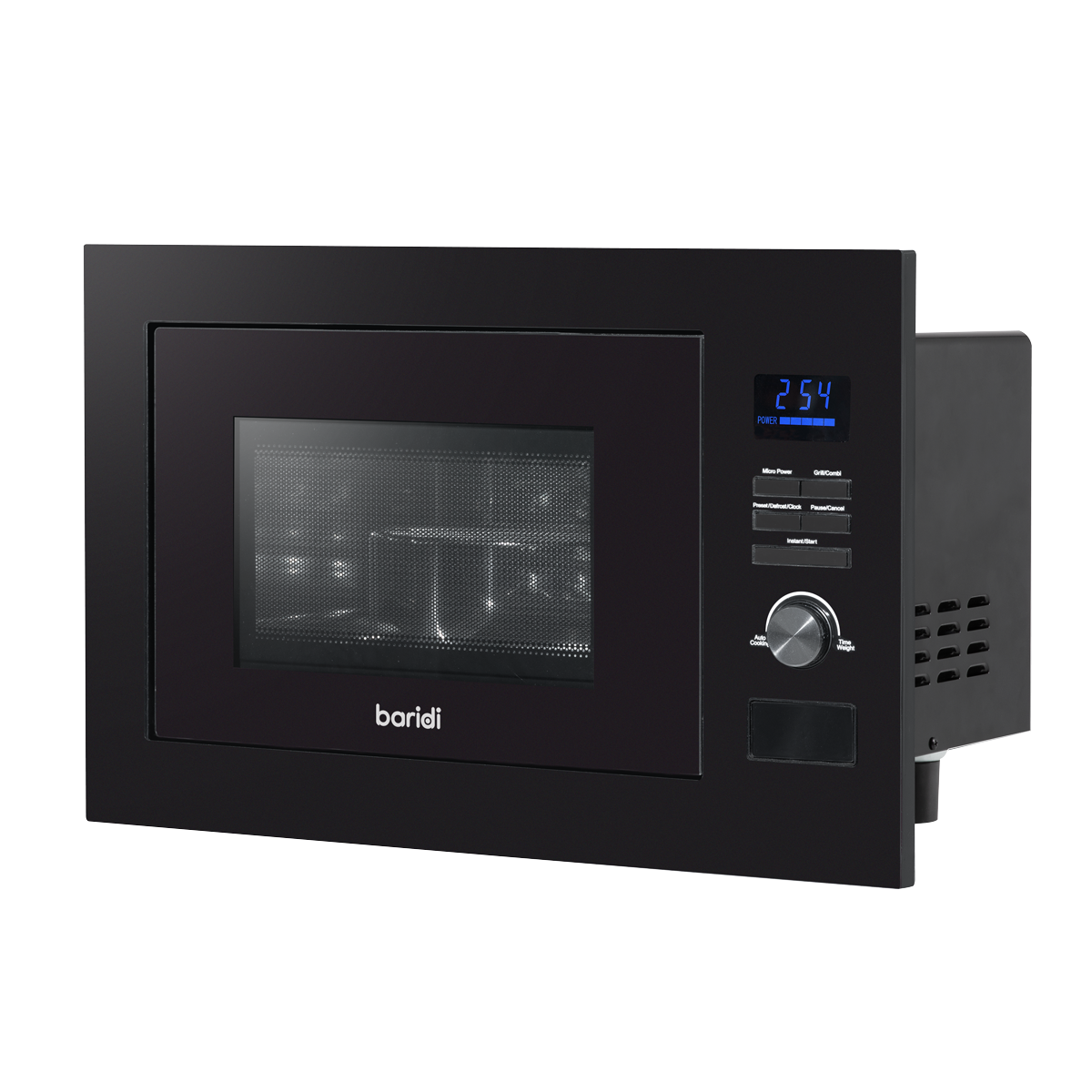 Integrated Microwave Oven with Grill 25L Capacity 900W - Black DH198