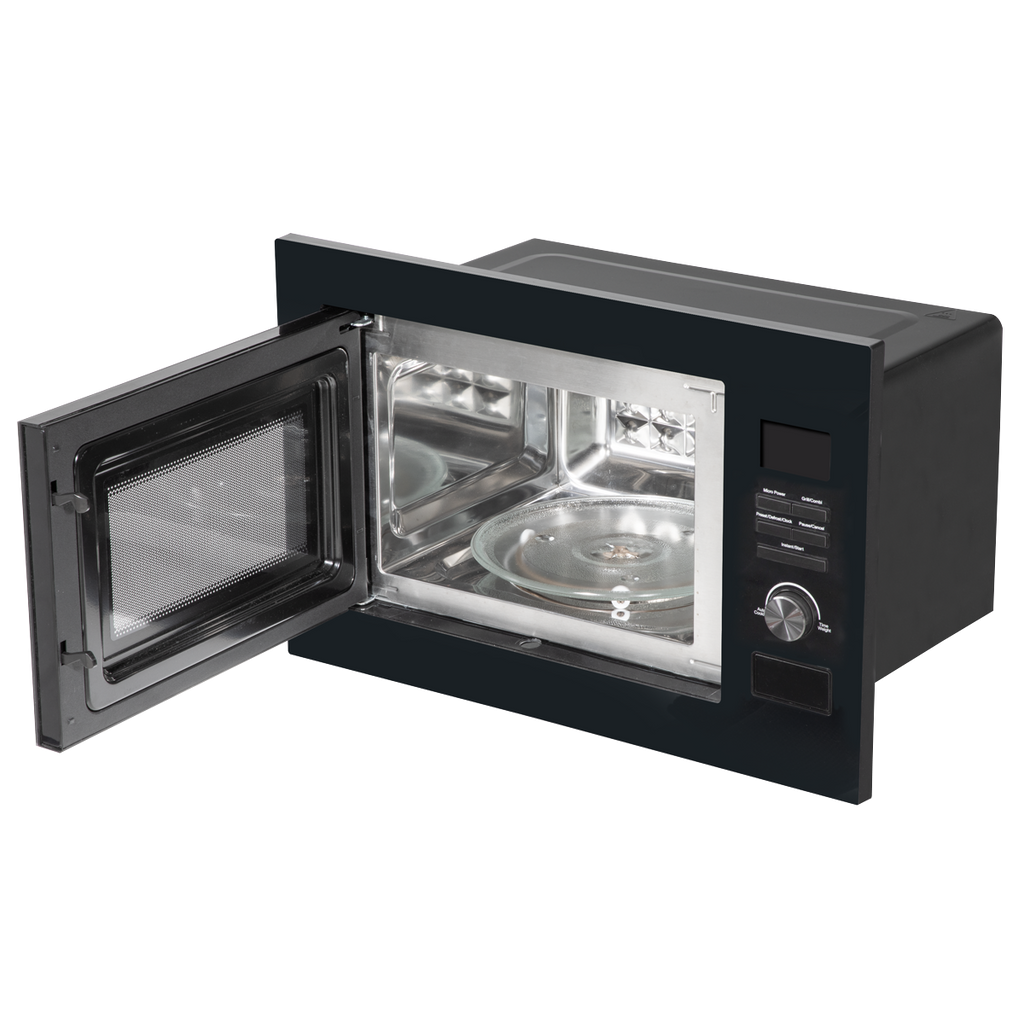 Integrated Microwave Oven with Grill 25L Capacity 900W - Black DH198