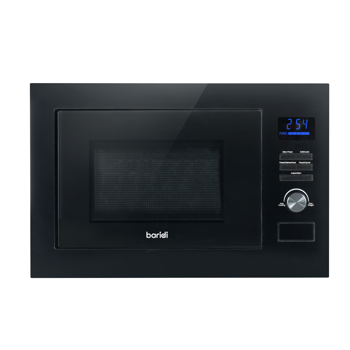 Integrated Microwave Oven with Grill 25L Capacity 900W - Black DH198