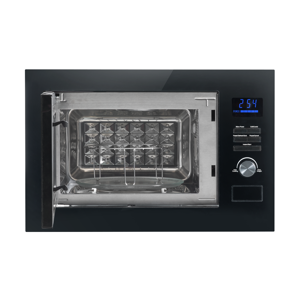 Integrated Microwave Oven with Grill 25L Capacity 900W - Black DH198